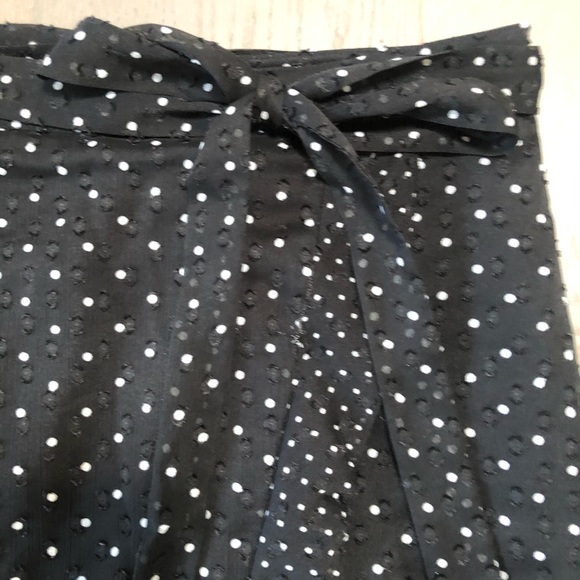 Oasis Polkadot Midi Wrap Skirt With Ruffle - Picture 3 of 8
